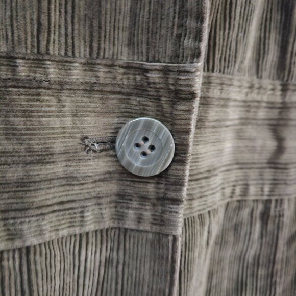 J Jill Coat Womens SM Green Corduroy Button Up Long Lined Jacket Chore Outdoor - Picture 2 of 10